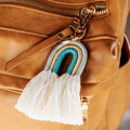 Ozzie Rainbow Tassel Keychain Backpack Accessory