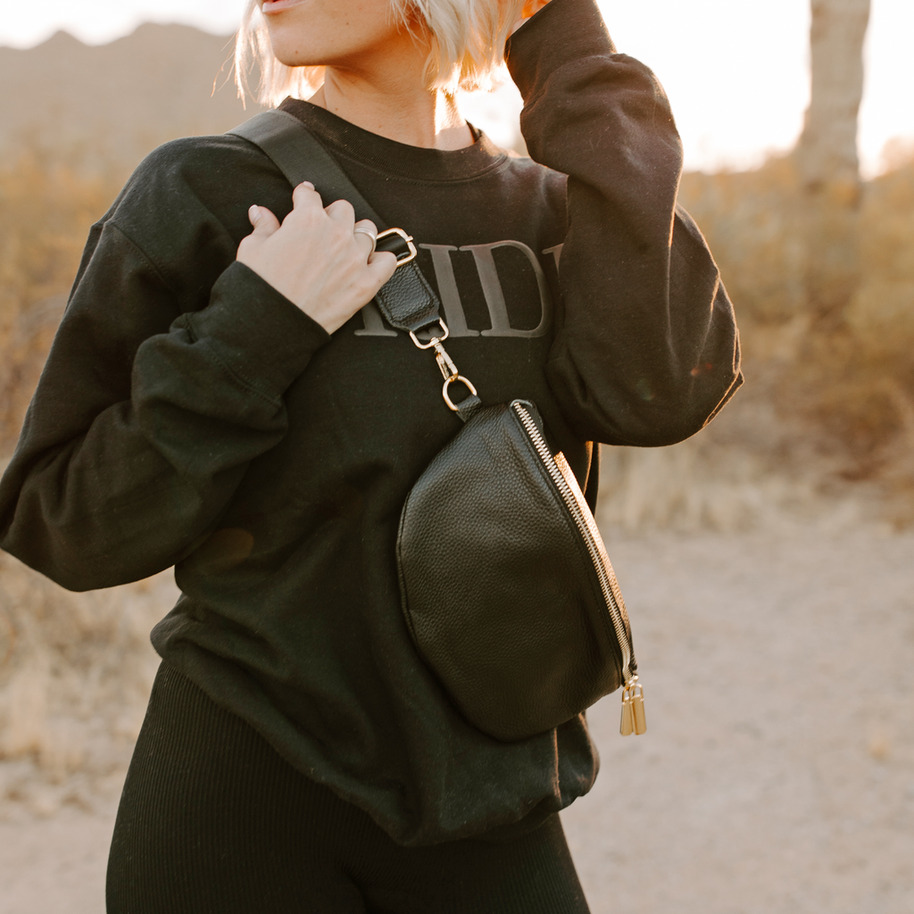 Leather Fanny Pack Crossbody Bags for Women
