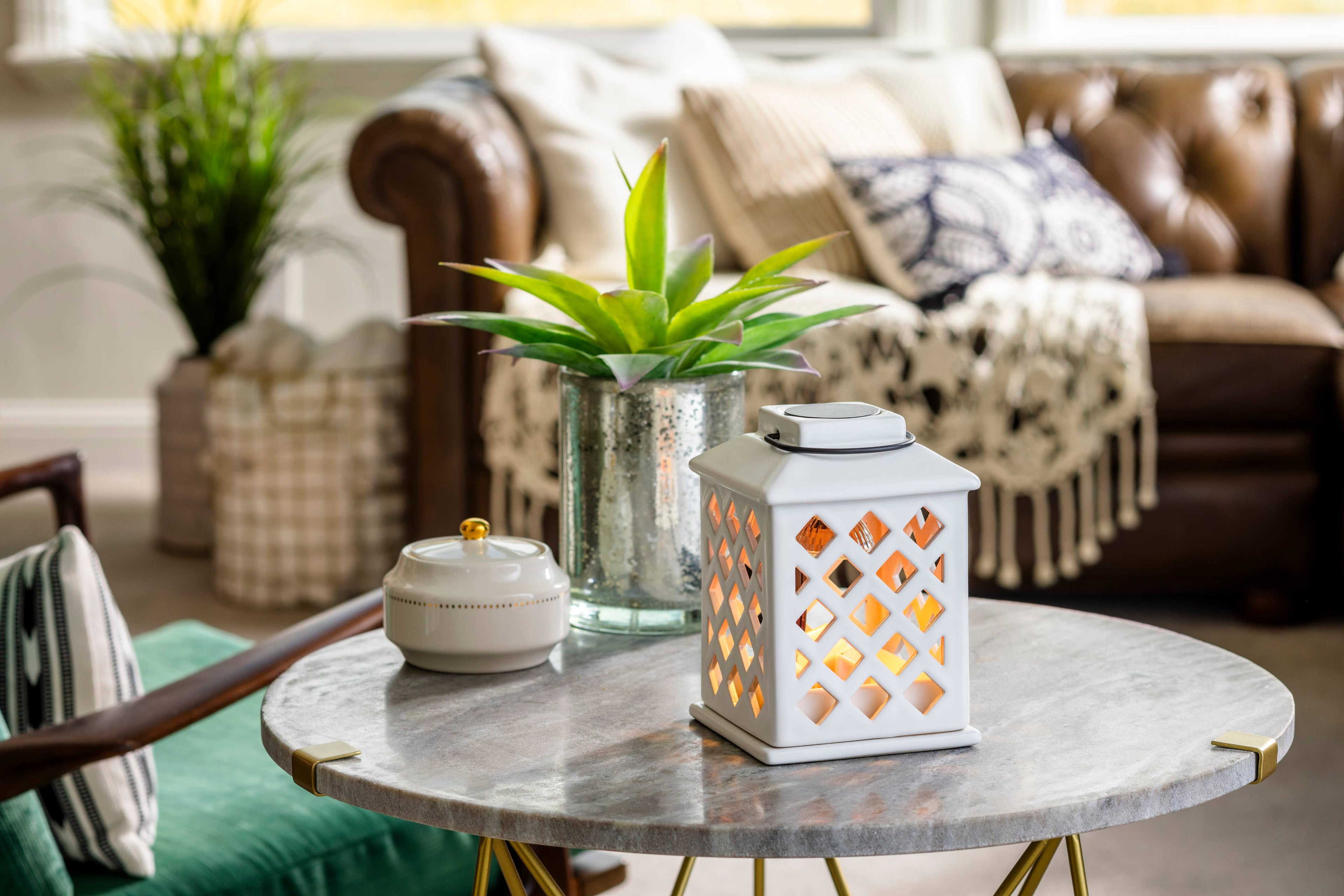 Canopy Illumination Fragrance Warmer-Trellis Lantern