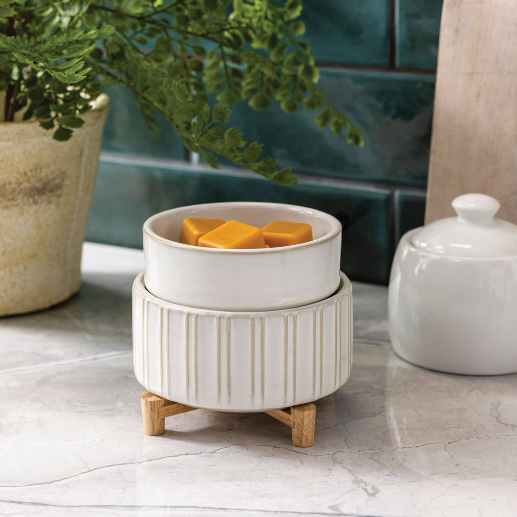 Ceramic & Wood 2-in-1 Classic Warmer