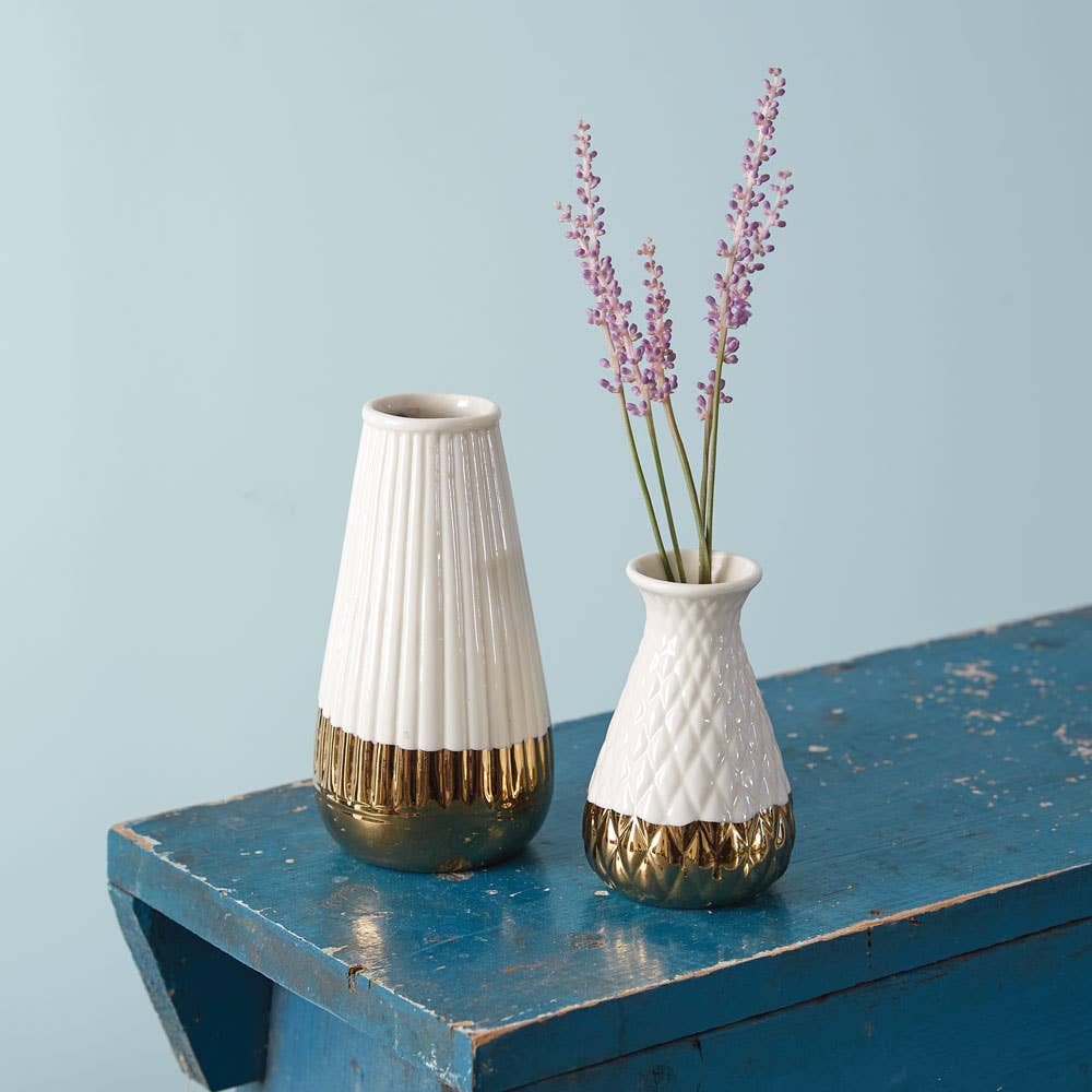 Gold Dipped Mini Bouquet Vase