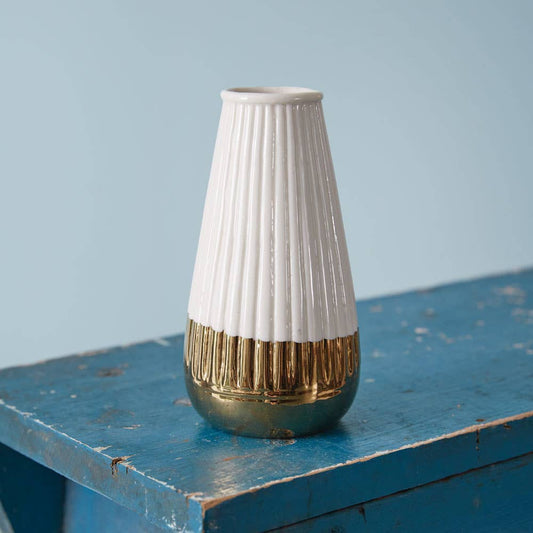 Gold Dipped Mini Cylinder Vase