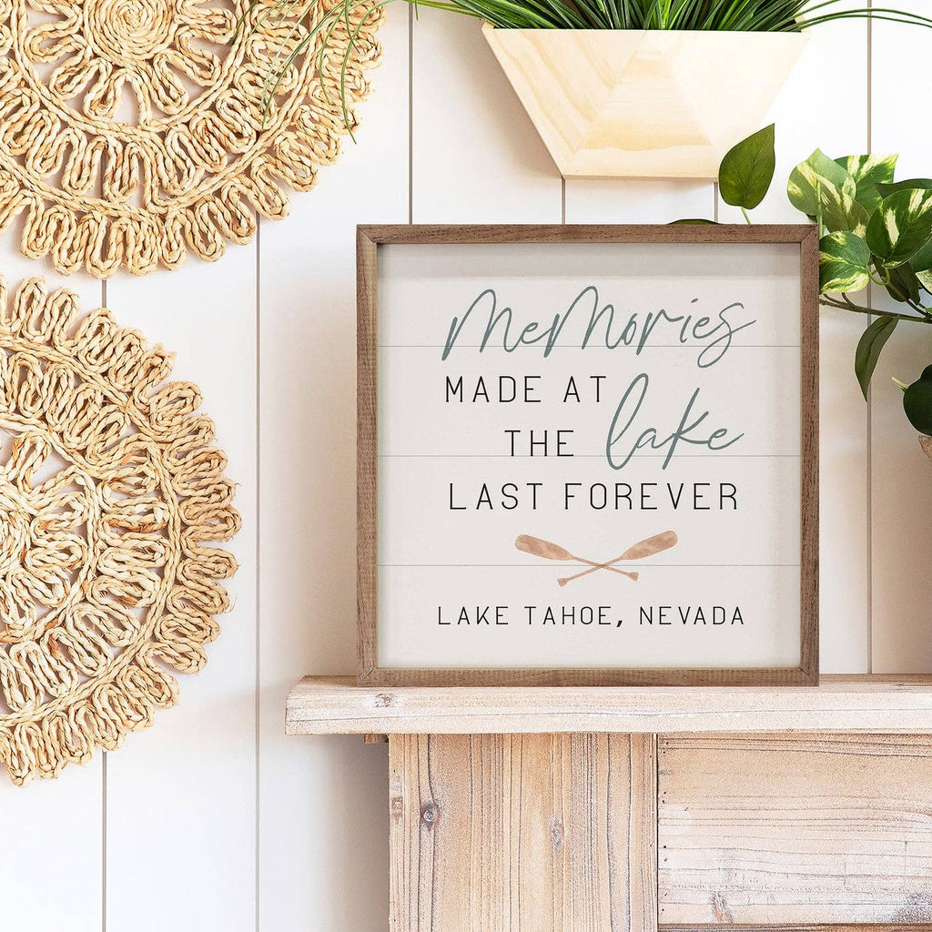 Personalized Memories Made At The Lake White