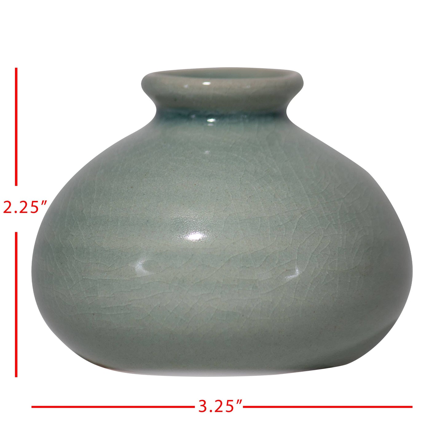 Tegan Seafoam Ceramic Bud Vase