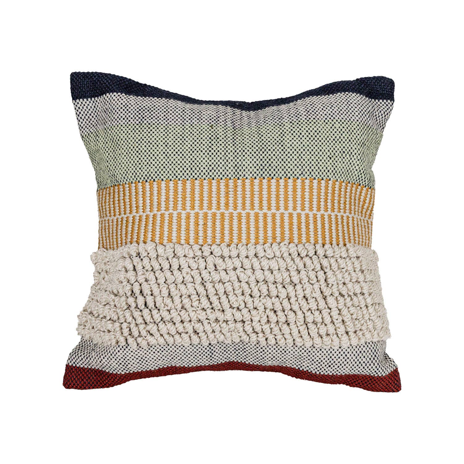 18x18 Ashton Outdoor Indoor Striped Pillow Multi Colored