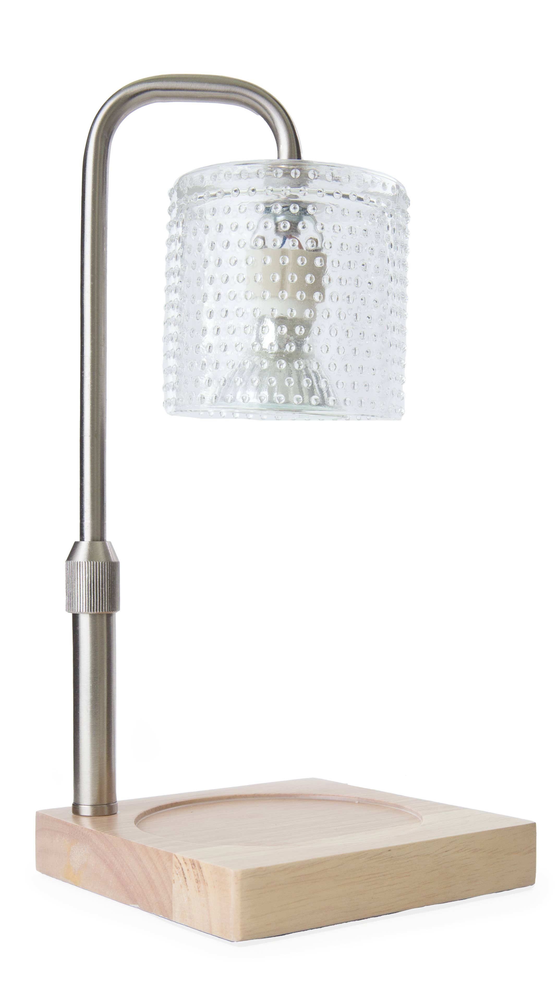 Silver Hobnail Candle Warmer Lamp