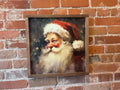Vintage Santa 16x16 sign