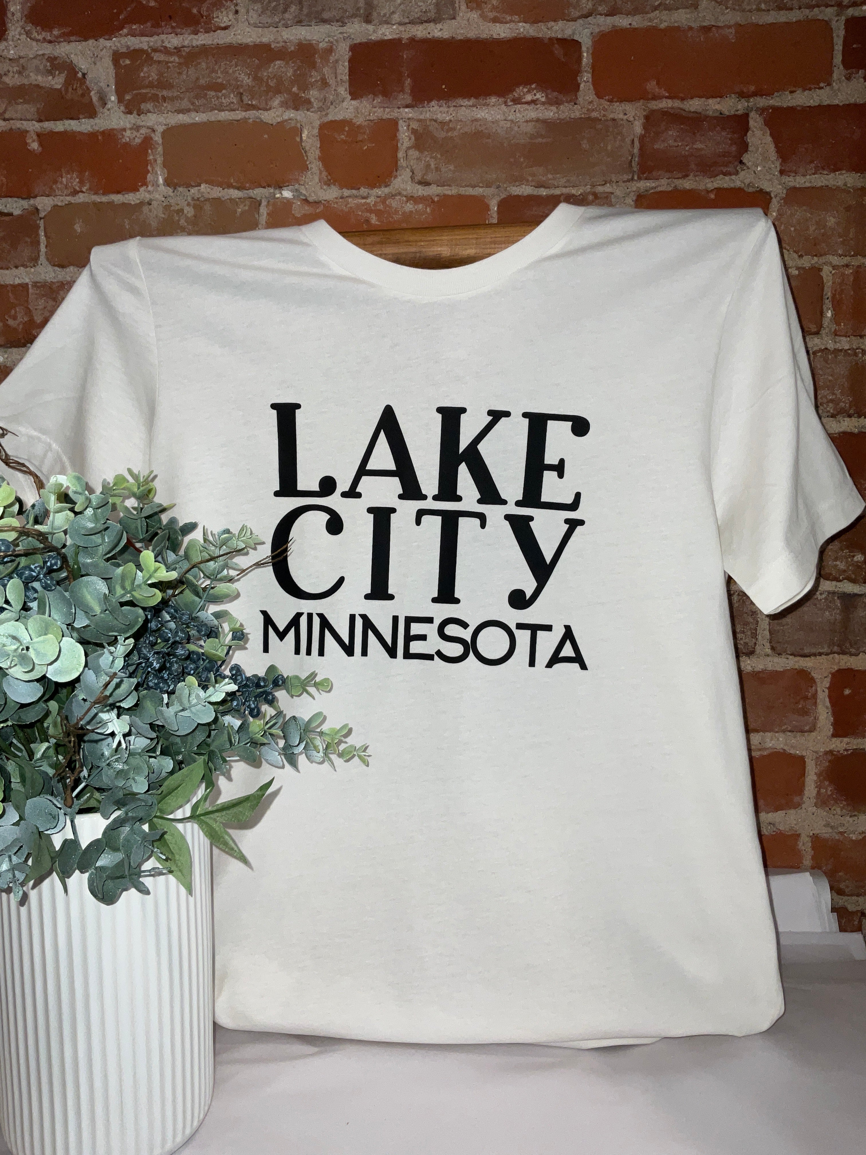 Lake City Minnesota Adult Short Sleeve Tee by Bella + Canvas